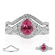 Gouden ring met een Roze Burmese Spinel (CIRARI)