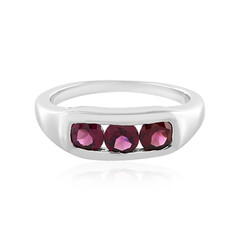 Zilveren ring met rhodolieten