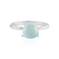 Zilveren ring met een Aqua Chalcedoon