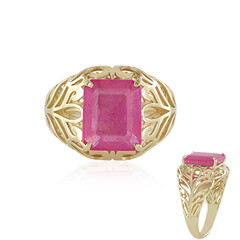 Gouden ring met een Madagaskar Roze Saffier (Ornaments by de Melo)