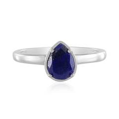 Zilveren ring met een lapis lazuli