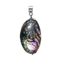 Zilveren hanger met een Abalone schelp