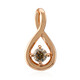 Gouden hanger met een VS1 Argyle-Rose de France-Diamant (Annette)