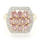 Gouden ring met Onverhitte Padparadscha Saffieren (AMAYANI)