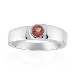 Zilveren ring met een Braziliaanse roze toermalijn (Pallanova)