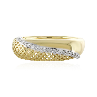 Gouden ring met I4 (J) Diamanten (Ornaments by de Melo)