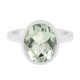 Zilveren ring met een groene amethist (MONOSONO COLLECTION)