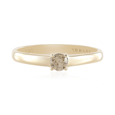 Gouden ring met een I1 Bruine Diamant (SUHANA)