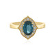 Zilveren ring met een Belgian Teal Fluoriet