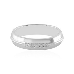 Zilveren ring met een I4 (J) Diamant