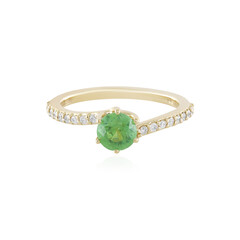 Gouden ring met een demantoid (AMAYANI)