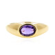 Gouden ring met een Onverhitte Purper Saffier