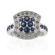 Zilveren ring met blauwe saffieren (Annette classic)