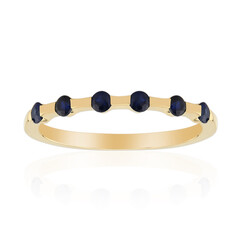 Gouden ring met blauwe saffieren