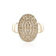 Gouden ring met I2 Bruine Diamanten