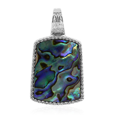 Zilveren hanger met een Abalone schelp (Art of Nature)