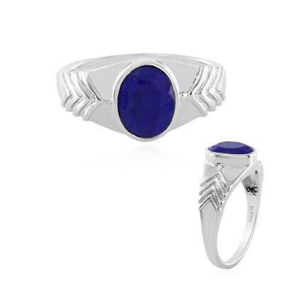 Zilveren ring met een lapis lazuli