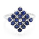 Zilveren ring met blauwe saffieren