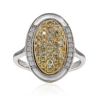 Gouden ring met SI2 Fancy Diamanten (CIRARI)