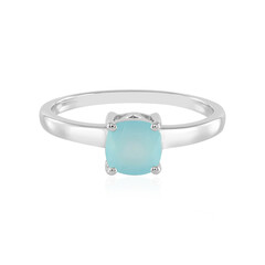 Zilveren ring met een Aqua Chalcedoon