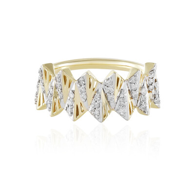 Gouden ring met I2 (I) Diamanten (Ornaments by de Melo)