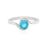 Zilveren ring met een Paraiba Topaas