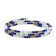 Stalen armband met lapis lazulistenen (Riya)