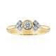 Gouden ring met een IF Diamant (D) (Annette)