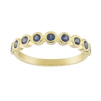 Gouden ring met Blauwe Ceylon saffieren