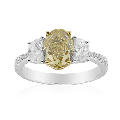 Gouden ring met een gele SI2 diamant (CIRARI)