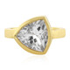 Zilveren ring met een witte kwarts (MONOSONO COLLECTION)