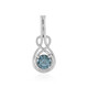 Gouden hanger met een I2 Blauwe Diamant