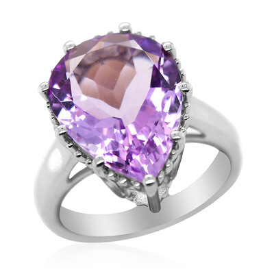 Zilveren ring met een lavendel amethist