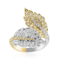 Gouden ring met gele S12 diamanten (CIRARI)