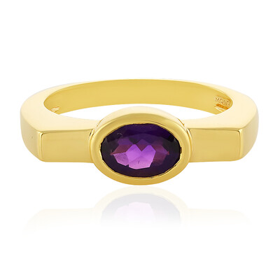 Zilveren ring met een amethist (MONOSONO COLLECTION)