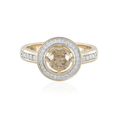 Gouden ring met een I2 Bruine Diamant (SUHANA)