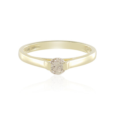 Gouden ring met een I2 Bruine Diamant