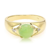 Zilveren ring met een keizerlijk chrysopraas