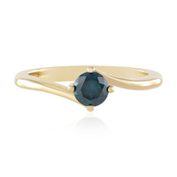 Gouden ring met een I2 Blauwe Diamant