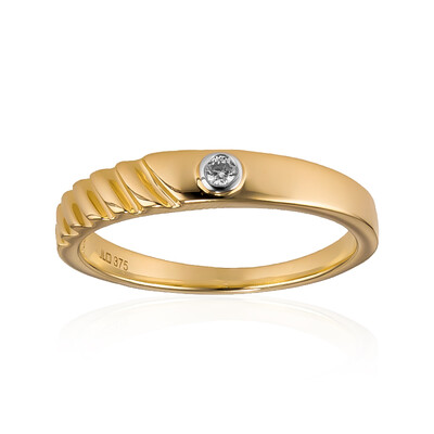 Gouden ring met een SI1 (H) Diamant