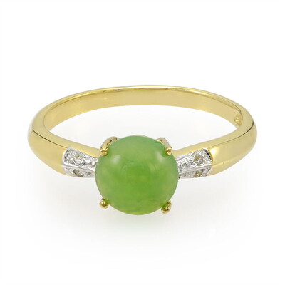 Zilveren ring met een keizerlijk chrysopraas