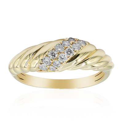 Gouden ring met SI2 (H) Diamanten (CIRARI)