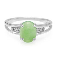 Zilveren ring met een keizerlijk chrysopraas