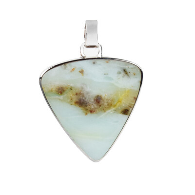 Zilveren hanger met een Pacific Chalcedoon