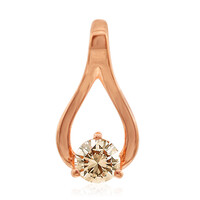 Gouden hanger met een VS1 Argyle-Rose de France-Diamant