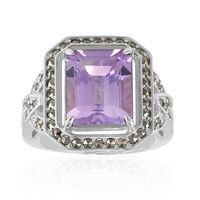 Zilveren ring met een lavendel amethist (Annette classic)