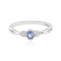 Zilveren ring met een Blauwe Ceylon saffier