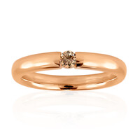 Gouden ring met een VS1 Argyle-Rose de France-Diamant