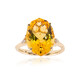 Gouden ring met een citrien (Smithsonian)