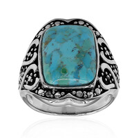 Zilveren ring met een Blauwe Kingman Mohave Turkoois (Art of Nature)